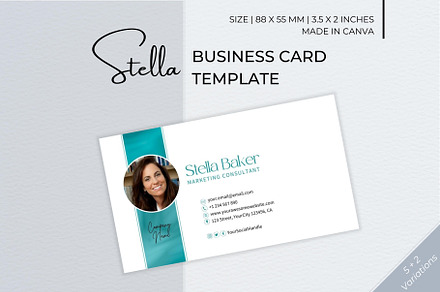Business Card Canva Template