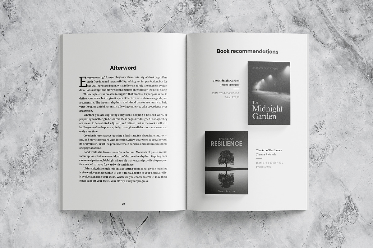 Simple Book Template, a Brochure Template by Template Temple (Photo 15 of 15)