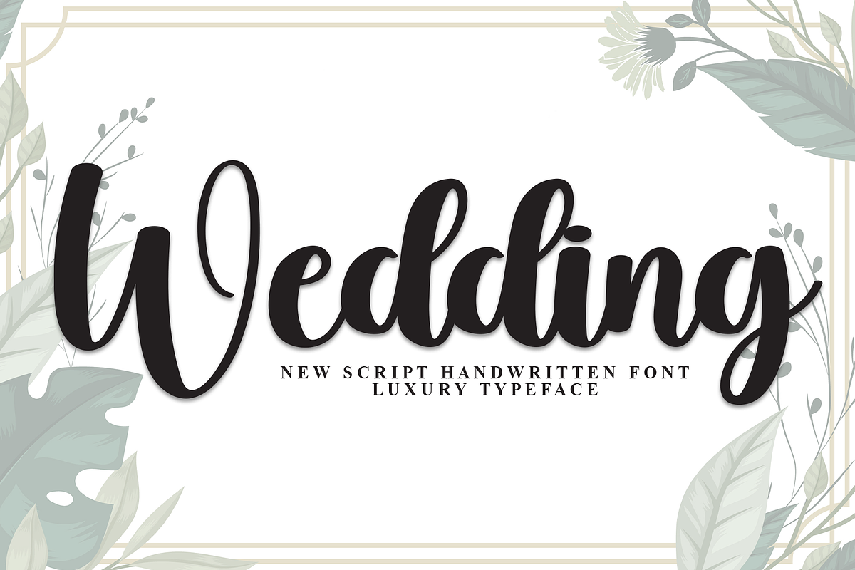 Wedding | Script Font, a Handwritten Font by Scratchones (Photo 1 of 8)