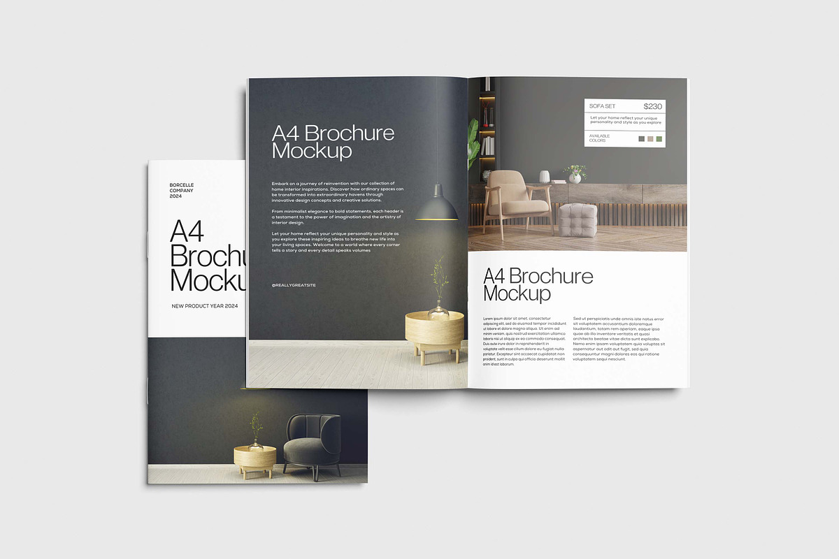 A4 Brochure Mockup, a Books & Magazine Mockup by xavier_studio (Photo 4 of 5)