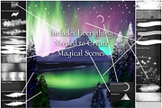Aurora Borealis Premium Brushes, a Brush Add-On by Willow & Wheat (Thumbnail 3 of 5)