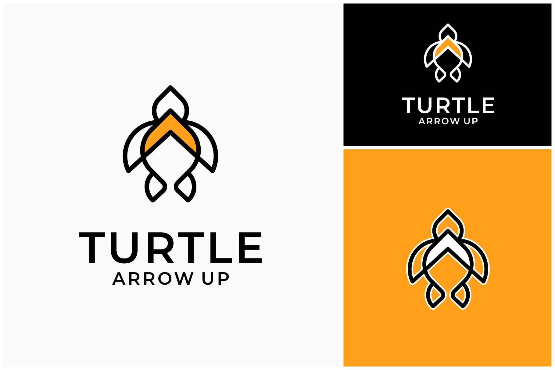 Turtle Arrow Up Modern Logo, a Branding & Logo Template by sore.studios