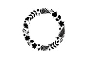 Decorative Nature Frame Silhouette, a Graphic by BIPLOB EXPERT (Thumbnail 3 of 13)
