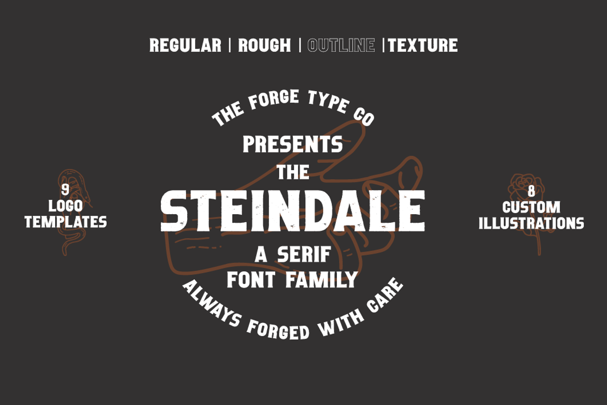 Steindale - Vintage Serif Font
