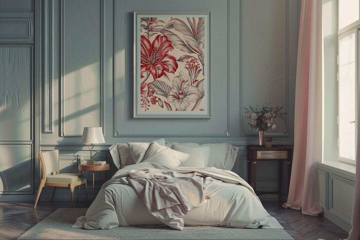 Toile Vintage Print Design Patterns