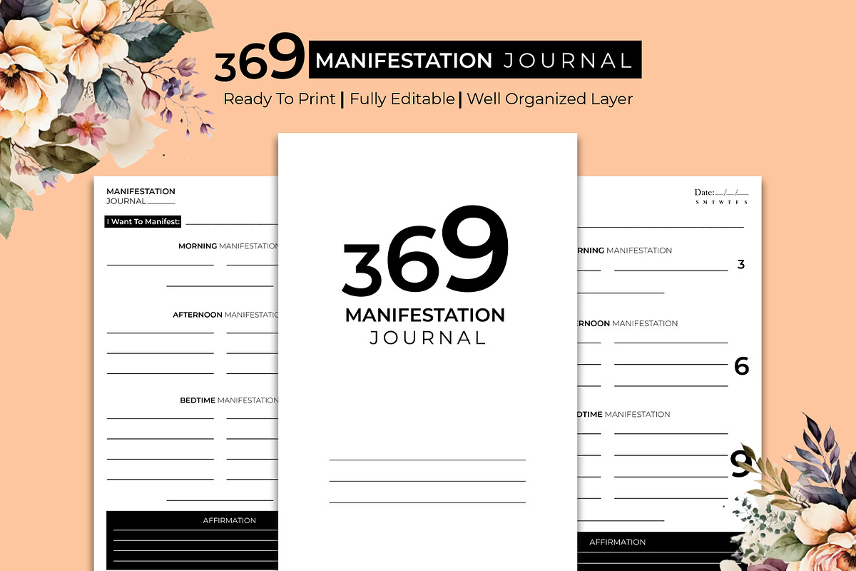 369 Manifestation Journal, a Stationery Template by Hurairagraphics (Photo 1 of 4)