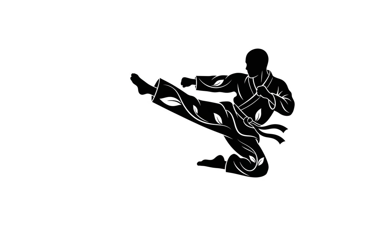 Dynamic martial arts kick silhouette, an Illustration by Amazin_art (Photo 29 of 36)
