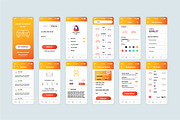 Mobile App UI Kit, a Templates & Theme by alexdndz (Thumbnail 4 of 21)