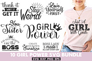Girl Power SVG Bundle, an Object Illustration by Libby Wishes (Thumbnail 1 of 3)