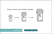 Minimal medical icons, an Outline Icon by Picture Window (Thumbnail 4 of 5)
