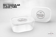 Clear Tub Containers PackagingMockup, a Cups & Container Mockup by INCDesign (Thumbnail 6 of 7)