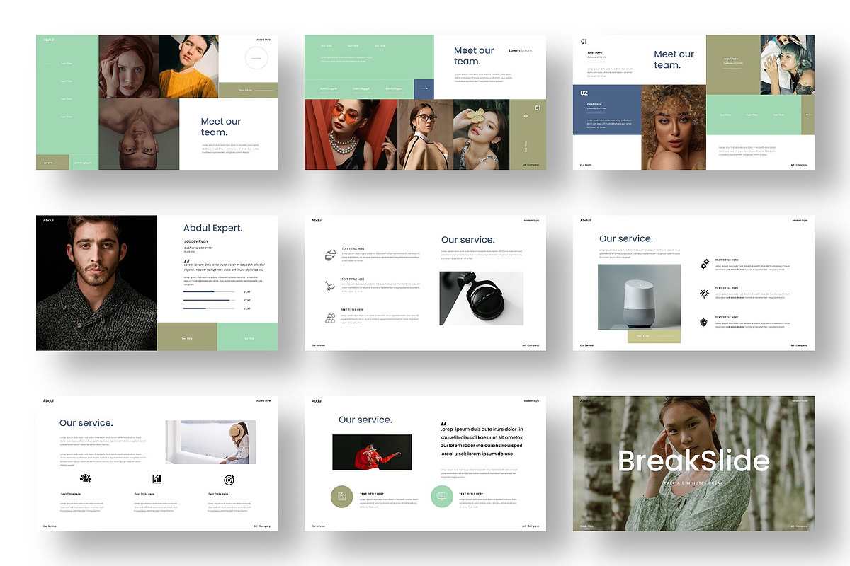 Abdul - Business PowerPoint Template, a Presentation Template by Dens Creative Studio (Photo 3 of 6)