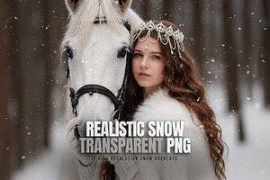 11 Transparent PNG Snow Overlays, a Layer Style Add-On by Walllow Creatives