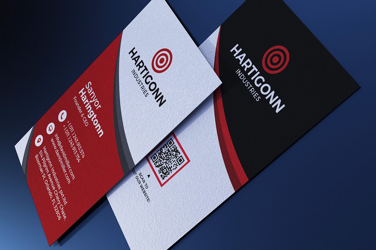 100 Modern Business Card Bundle, a Business Card Template by GraphicsEgg (Photo 37 of 102)