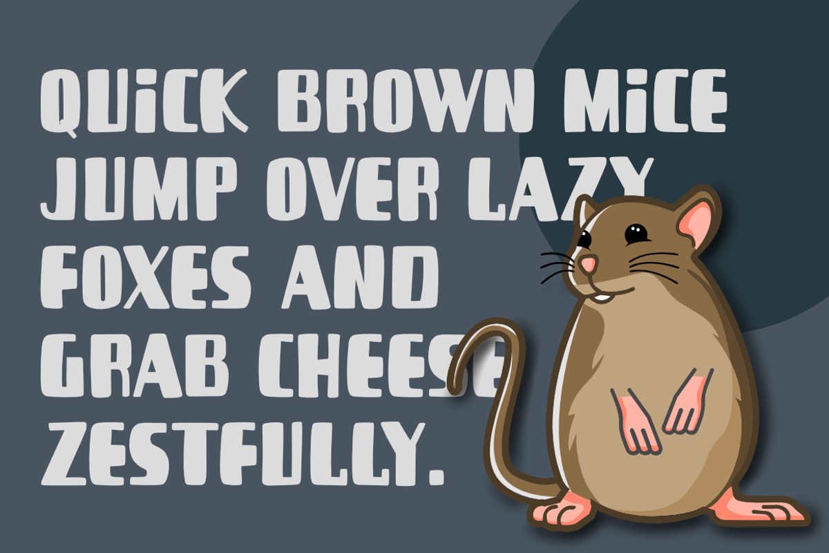 Black Mickey - Quirky Display Font, a Font by Bayuktx (Photo 4 of 8)