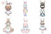 Easter Bunny Girls PNG Clipart., a Person Illustration by KennedyStudio (Thumbnail 3 of 4)