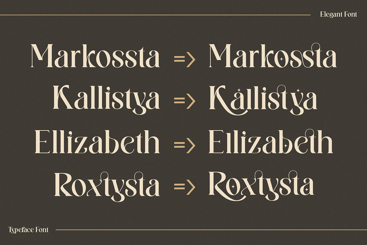 Wilkista - Ligature Typeface, a Serif Font by Graphicxell (Photo 10 of 18)