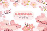 Sakura Stationery & Elements, a Stationery Template by so.ni.ka-store (Thumbnail 1 of 11)