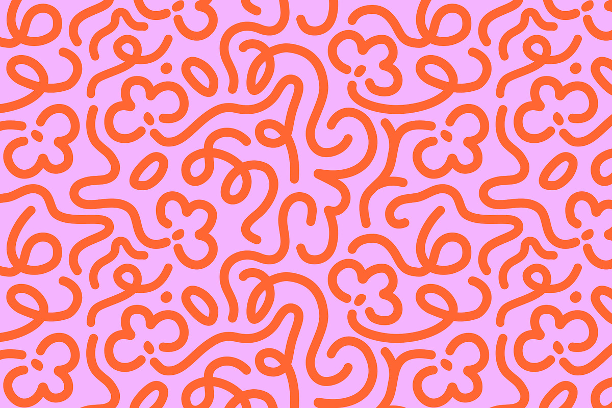 Colorful doodle seamless patterns, a Pattern Graphic by Good Studio (Photo 5 of 13)