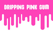 Dripping pink gum, a Graphic by Volyk (Thumbnail 1 of 3)