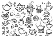 Tea and Coffee Time Doodle Set. Hand, a Food Illustration by Voodz_shop (Thumbnail 3 of 3)