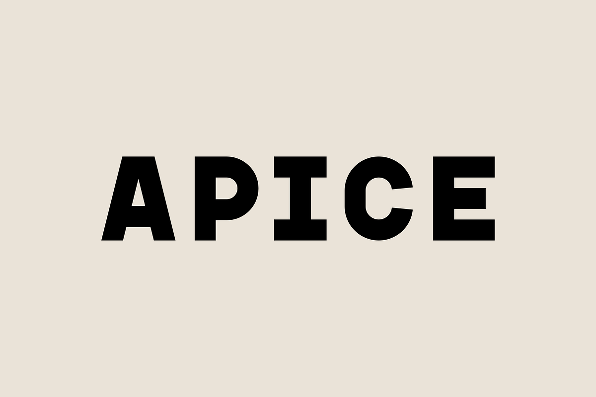 Apice – Font Family, a Font by Stefano Giliberti (Photo 1 of 10)