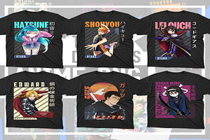 2800 Anime PNG T-shirt Designs