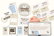 Nostalgic Branding Kit Canva, a Branding & Logo Template by Hell Yeah Designs (Thumbnail 2 of 19)