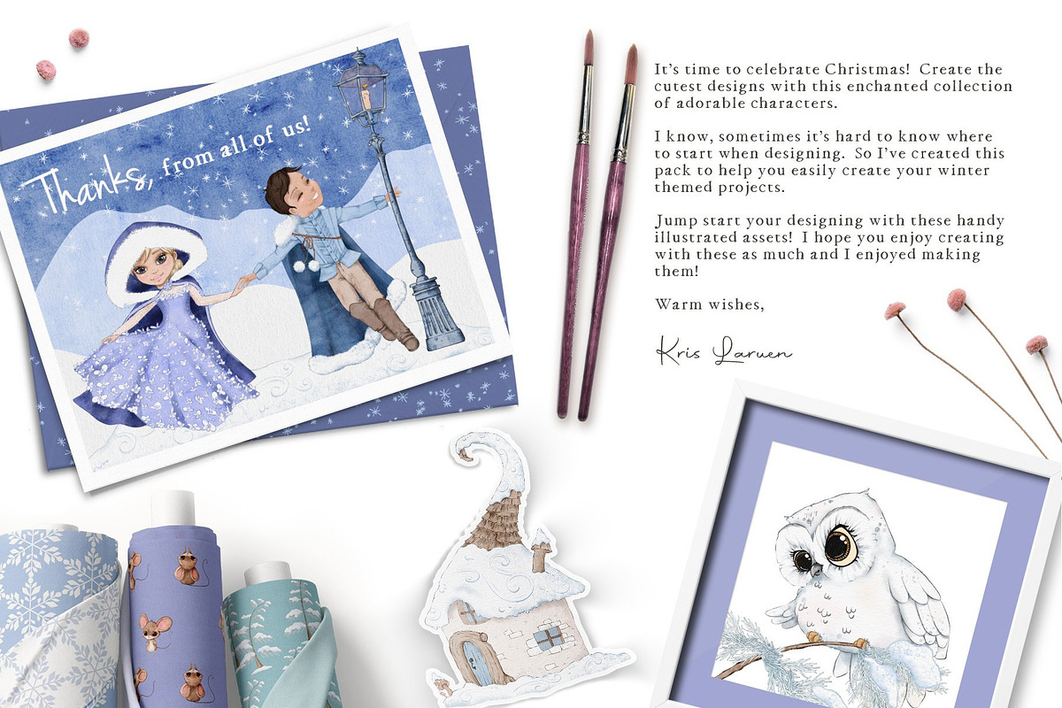 Enchanted Christmas Illustrations, a Graphic by Pretty Little Lines (Photo 2 of 21)