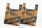 Brown Plastic bag mokcup bundles, a Packaging Mockup by Ambo Ampeng (Thumbnail 7 of 19)