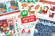 Merry Christmas Activity Games, an Education Illustration by ArtyCats (Thumbnail 1 of 8)