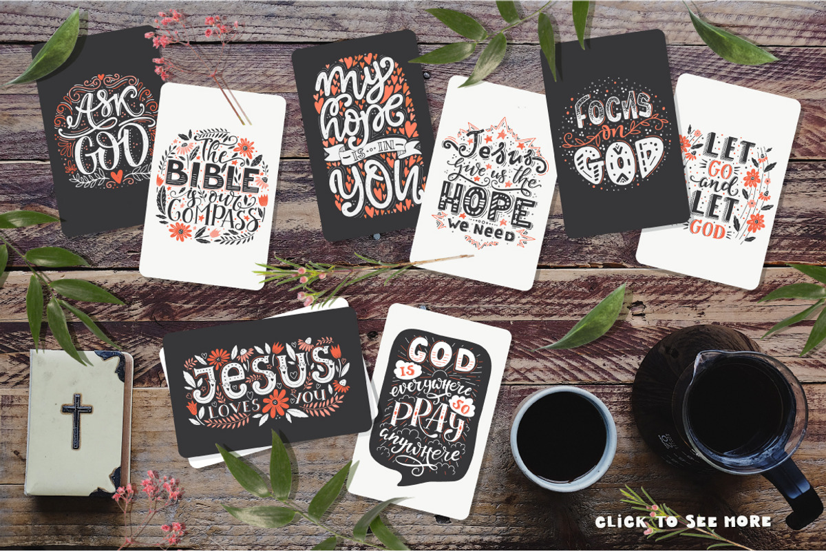 Bible lettering PACK, an Object Graphic by DariSmartArt