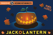 Glowing Jack-O-Lantern Vector Art, an Illustration by Designed by Monkeys (Thumbnail 1 of 4)