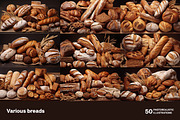 Various breads. 50 images, a Food & Drink Photo by Handmadefont (Thumbnail 6 of 12)