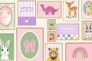 Girls Nursery Prints Bundle, a Background Graphic by Artemsky (Thumbnail 4 of 13)