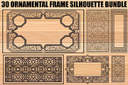 Ornamental Frame SVG Bundle, an Illustration by jahid234 (Thumbnail 1 of 31)