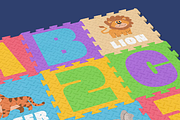 Puzzle Mat Mockup 2 Views, a Household Mockup by graphicsauce (Thumbnail 4 of 4)