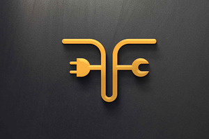Alphabet letters FF OR T with tools., a Design Template by art_creater