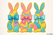 Easter PNG Coquette Easter Bunny, an Illustration by Libby Wishes (Thumbnail 1 of 6)