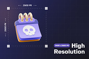 Halloween Icon 3D Pack, an Object 3D Model by Haps Space (Thumbnail 2 of 5)