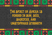 Ashanti Spirit - Tribal African Duo, a Sans Serif Font by HipFonts (Thumbnail 5 of 10)