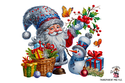 Snowman Gnome PNG Clipart, a Graphic by Clipart Bloom (Thumbnail 6 of 12)