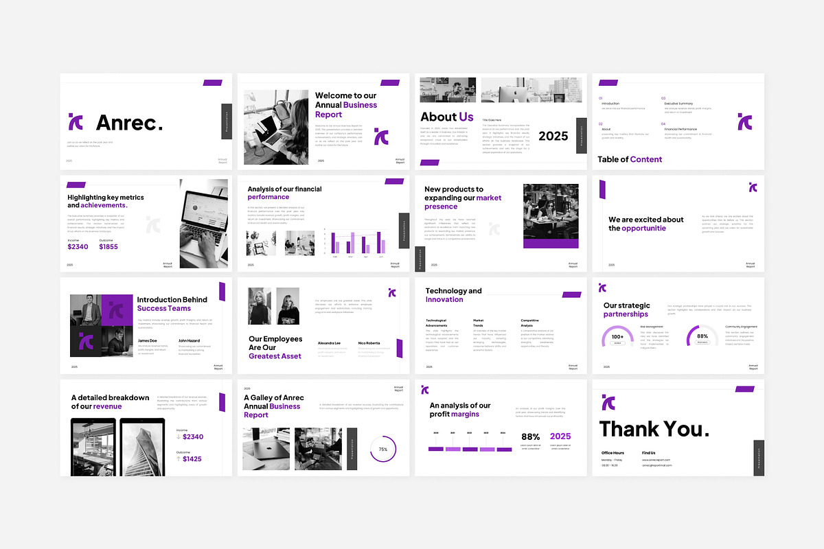 Modern Annual Business Presentation, a Presentation Template by Eklip Studio (Photo 6 of 6)