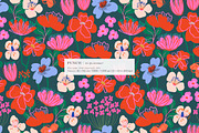 Modern Naive Floral Seamless Pattern, a Pattern Graphic by likorbut (Thumbnail 2 of 12)