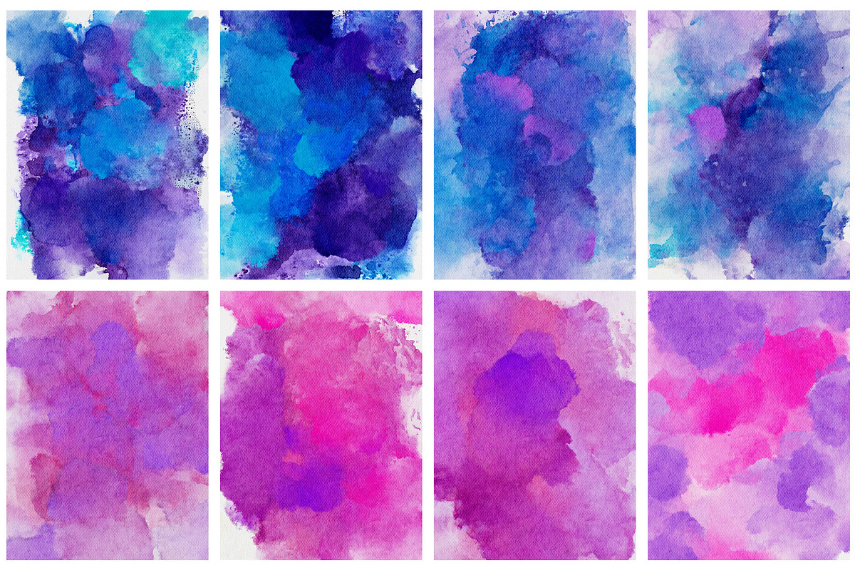 Hand drawn watercolor backgrounds, a Texture Graphic by Deveze Art & Co (Photo 7 of 13)