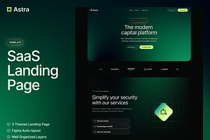 Astra- SaaS Landing Page Template