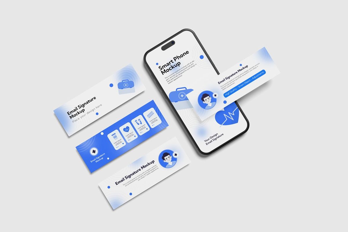 Email Signature and App Phone Mockup, an iPhone Mockup by Graphic Deal (Photo 3 of 6)