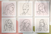 Woman Head Line Art Portraits, a Person Illustration by Papatongartist (Thumbnail 9 of 10)