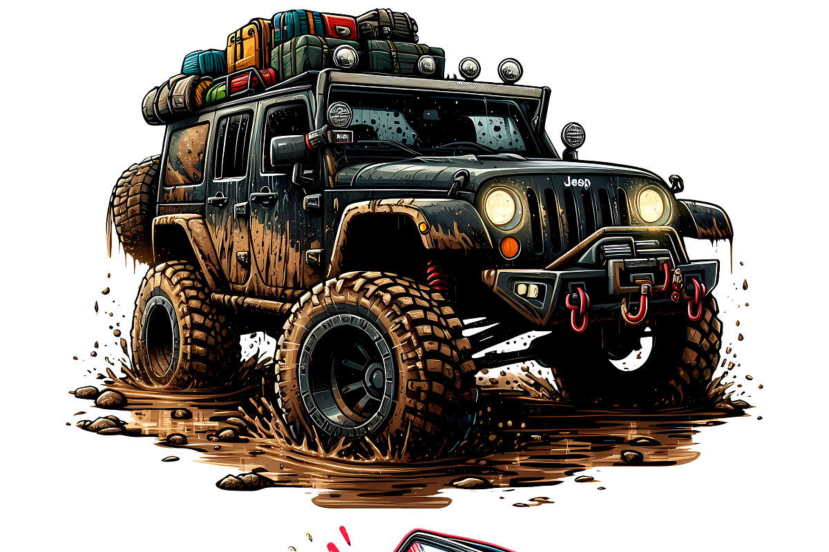 Off Road Adventure Mudding PNG Set, a Sport Illustration by DoubleTwists (Photo 5 of 5)