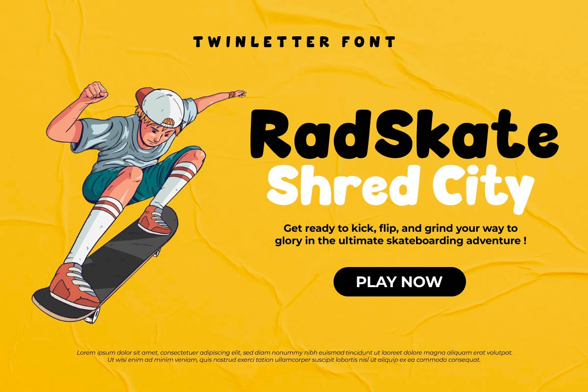 Adhosekle - Playful Display Font, a Handwritten Font by twinstd (Photo 2 of 5)